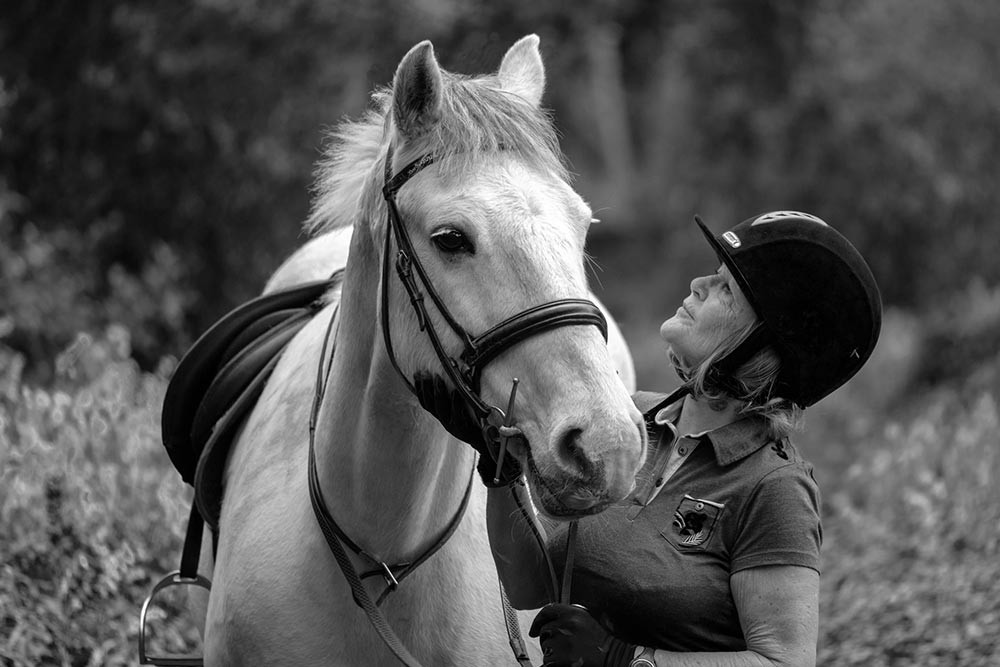 Jan with Lavant Equestrian horse Silver