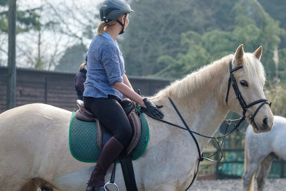 Trudy horseriding with Poppers